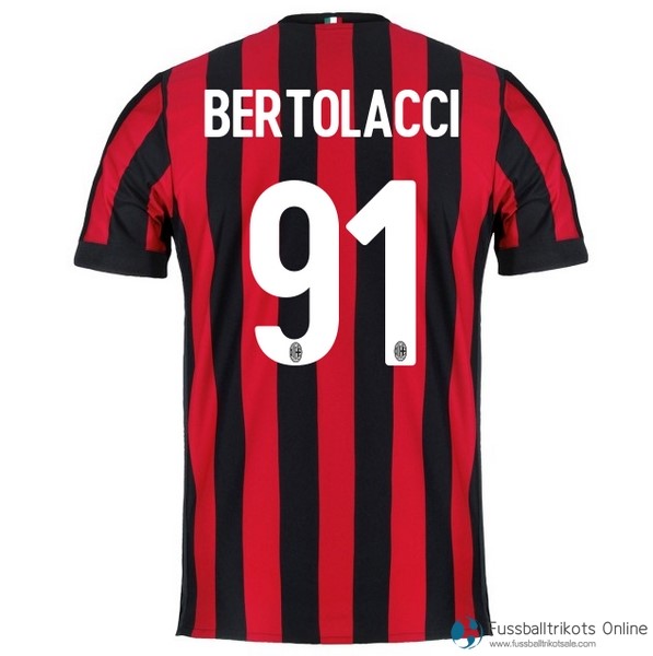 AC Milan Trikot Heim Bertolacci 2017-18 Fussballtrikots Günstig